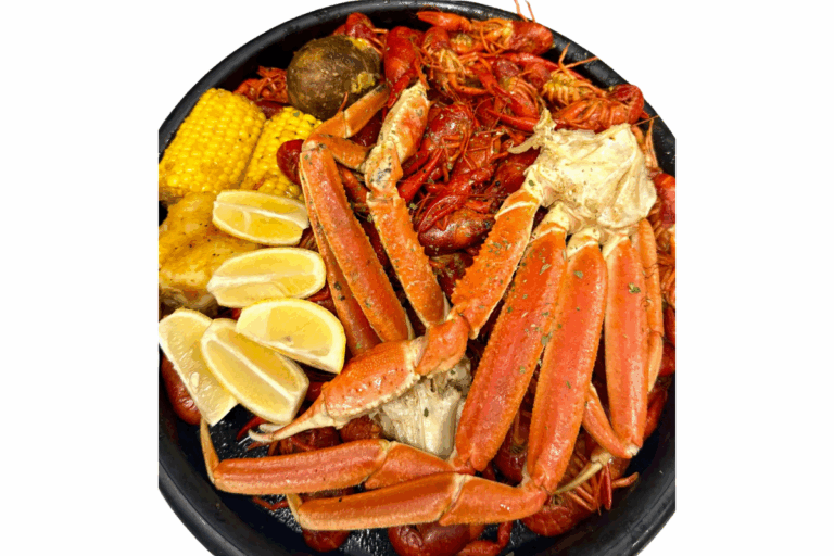 Boiled snow Crab & Crawfisb