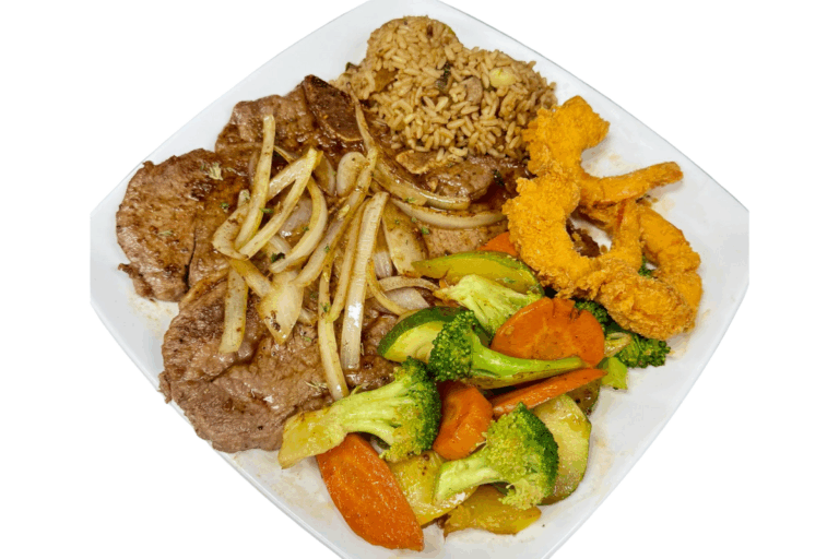 T-Bone w/ 3 Fried Shrimps